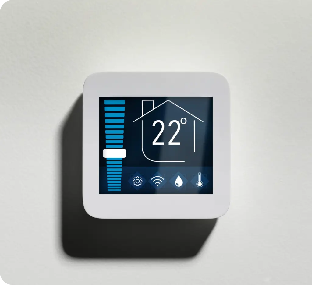 Indoor Air Quality Displayed on a Thermometer